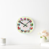 Cupcakes Horloges en cercle coloré (Maison)