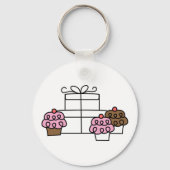 Cupcakes Illustration Sleutelhanger (Achterkant)