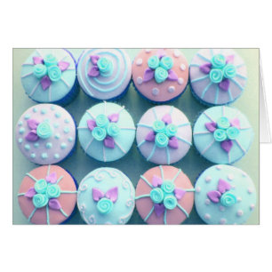 Cupcakes, in blauw geijpt