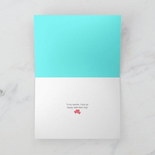 Cupcakes in Love VanillaChocoBlueBlue-Valentijn Kaart (Binnen)