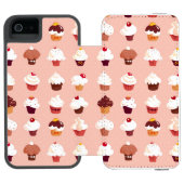 Cupcakes Incipio iPhone Portemonnee Hoesje (Agenda Open)