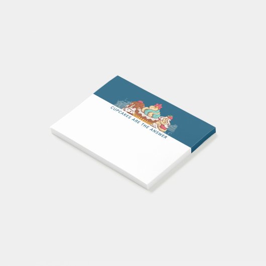 Cupcakes is het Gezegde Antwoord Funny Post-it® Notes (Schuin)
