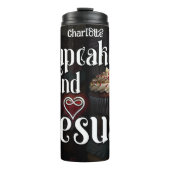 Cupcakes, Jezus, zoete toewijding Thermosbeker (Voorkant)