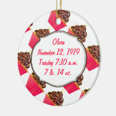 Cupcakes Keramisch Ornament (Links)