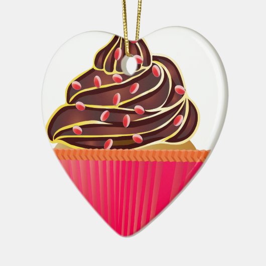 Cupcakes Keramisch Ornament (Links)