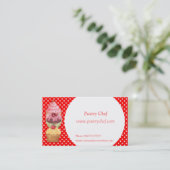 Cupcakes koekjes Pastries visitekaartje (Staand voorkant)