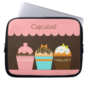 Cupcakes - laptophoes laptop sleeve