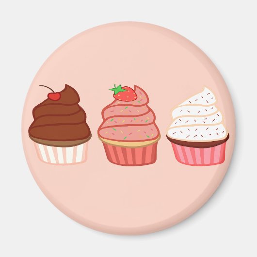 Cupcakes Magneet (Voorkant)