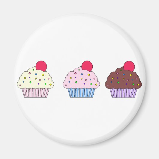 Cupcakes Magneet (Voorkant)
