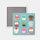Cupcakes! Magneet (Voorkant / Achterkant)