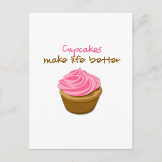 Cupcakes maken het leven beter briefkaart