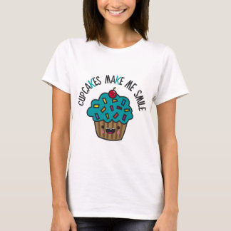 Cupcakes maken me glimlachen t-shirt