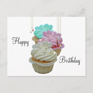 Cupcakes met Bling. Briefkaart