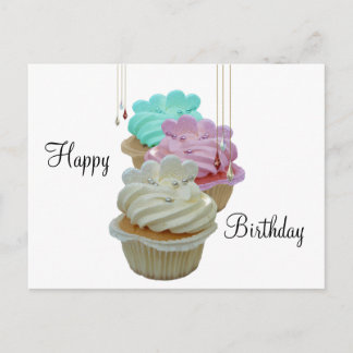 Cupcakes met Bling. Briefkaart