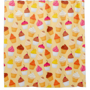 Cupcakes Motif rideau de douche