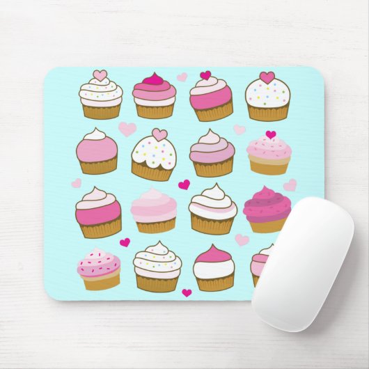 cupcakes. mousepad muismat (Met muis)