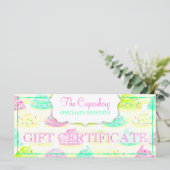 Cupcakes N Sprinkles Custom Gift Certificate (Staand voorkant)