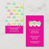Cupcakes N Sprinkles Custom Vertical Visitekaartje (Voorkant / Achterkant)