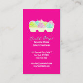 Cupcakes N Sprinkles Custom Vertical Visitekaartje (Achterkant)
