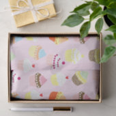 Cupcakes op roze tissuepapier (Geschenk)