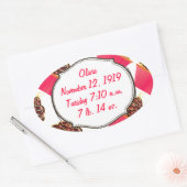 Cupcakes Ovale Sticker (Envelop)