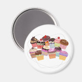 Cupcakes paradijs magneet (Voorkant / Achterkant)