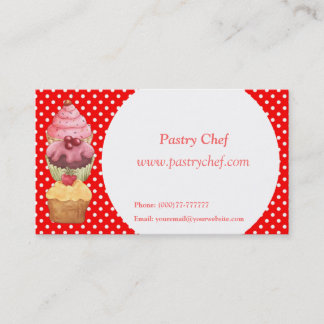 Cupcakes Pâtisseries Carte de profil professionnel
