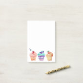 Cupcakes Post-it® Notes (Op bureau)