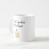 Cupcakes pour le petit déjeuner Café Mug (Devant gauche)
