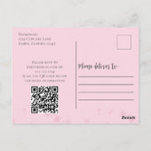 Cupcakes QR Code Website Waterverf Briefkaart (Achterkant)