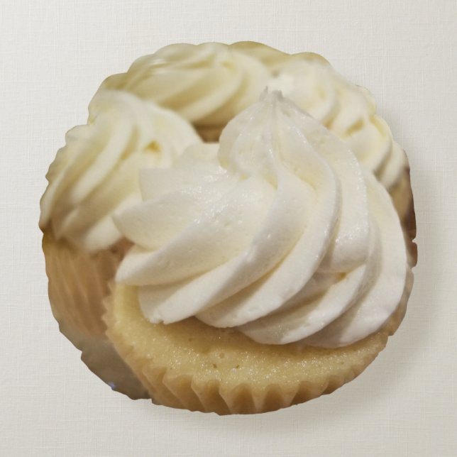 Cupcakes Rond Kussen (Voorkant)