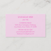Cupcakes rose carte de visite (Dos)