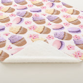 Cupcakes Sherpa Blanket Deken (3/4)