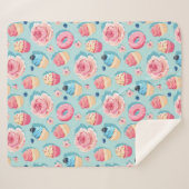 Cupcakes Sherpa Blanket Sherpa Deken (Voorkant (horizontaal))