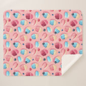 Cupcakes Sherpa Blanket Sherpa Deken (Voorkant (horizontaal))