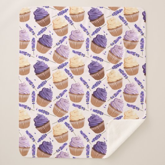 Cupcakes Sherpa Blanket Sherpa Deken (Voorkant)