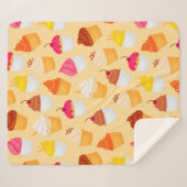 Cupcakes Sherpa Deken (Voorkant (horizontaal))