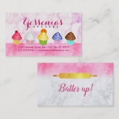 Cupcakes Slogans Visitekaartjes (Voorkant / Achterkant)