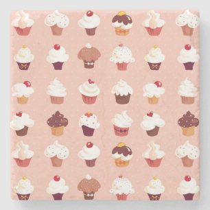 Cupcakes Stenen Onderzetter