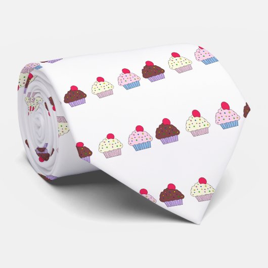 Cupcakes Stropdas (Opgerold)