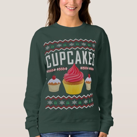 Cupcakes Sweat de Noël moche (Devant)