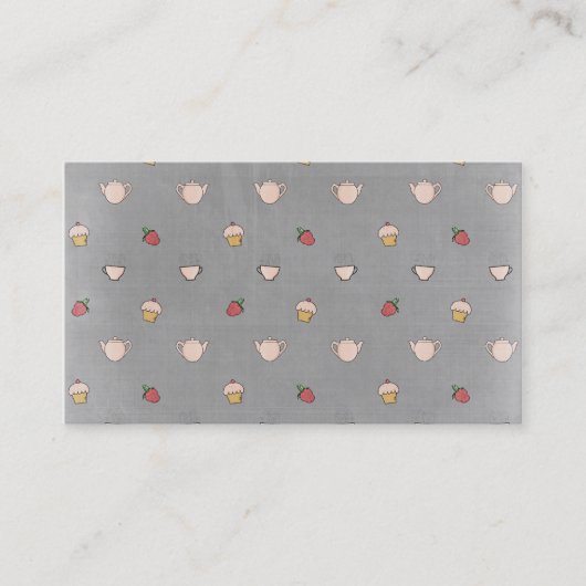 Cupcakes & Tea cups! Visitekaartje (Voorkant)