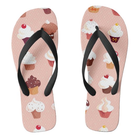 Cupcakes Teenslippers (Voetbed)