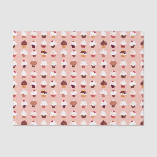 Cupcakes Tissuepapier (Voorkant)