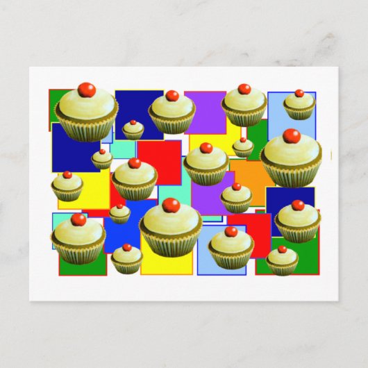 CUPCAKES "Va Bien Bientôt !" Carte postale (Devant)