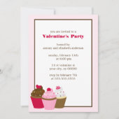 Cupcakes Valentijnsdag Party Kaart (Voorkant)