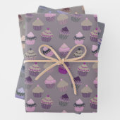 Cupcakes (variations) feuilles papier d'emballage (En situation)