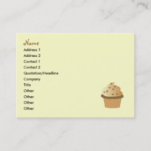 Cupcakes Visitekaartje
