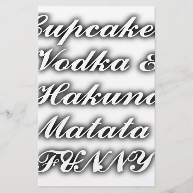 Cupcakes Vodka Hakuna Matata FUNNY (Voorkant)