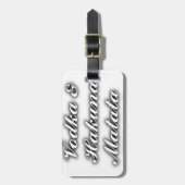 Cupcakes Vodka Hakuna Matata FUNNY Bagagelabel (Voorkant verticaal)